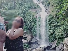 I said lets go to FALLS not SUCK MY BALLS - Pinay Reima Public Waterfall Fuck