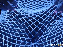 Kayla Kayden's fishnets ripped off & drilled hard by Xander Corvus before taking his load