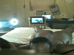 Thot in Texas - Big Ebony Black Butt Threesome - Ebony MILF Home Video