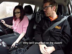 Utterly hot northern american girl Chloe Carter anal fucked in car