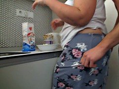 Gorda, Tetas grandes, Cocina, Tetas
