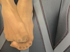 Amatoriale, Asiatica, Filippina, Piede fetish, Matura, Nylon, Pantaloncini sintetici, Solo