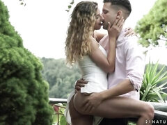 Anale, Grande cazzo, Bionda, Venire in bocca, Baciando, All'aperto, Magra, Tette