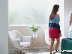 Brunett, Hd, Lesbisk, Milf, Mamma, Orgasm, Trekant