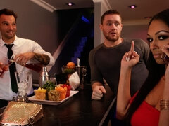 Hatalmas hátsó, Tekintélyes didik, Cumizás, Gesztenyebarna, Ruha, Kézimunka, Érett feleség, Hármas