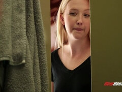 Rubia, Corridas faciales, Familia, Tetas naturales, Adolescente, Tetas