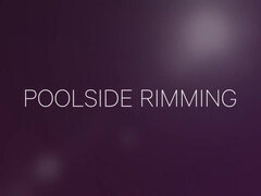 Hot Babe Penelope Poolside Rimming
