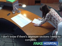 Sabina Black's fakehospital pov exam relieves her curvy patient's back pain