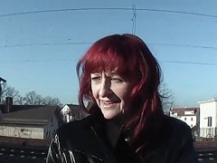Redhead soccer mom slut towed at the station