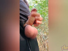 Amatéři, Stříkání spermatu, Evropské, Masturbace, Venku, Sólo