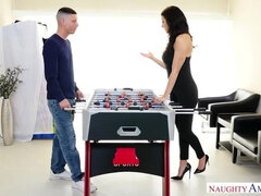 アメリカ人, ベッドルーム, デカ尻, 足フェチ, 足コキ, ヒール, 淫乱熟女, ストッキング