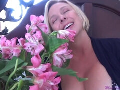 Plage, Gros seins, Blonde, Tir de sperme, Hard, Mature, Mère que j'aimerais baiser, Pov