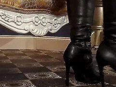 Bondage disciplina dominação submissão sadismo e masoquismo, Ela vestida ele nu, Mulher dominante, Comida, Saltos, Humilhação, Punição, Escravoa