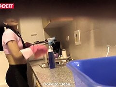 Colombian Squirting Maid Matilde Ramos Cleans Up