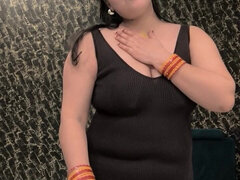 素人, ぽちゃ, 露出狂, インド人, 一人, オッパイの