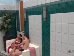 Hidden Cam catches Aventuras getting it on in a private pool