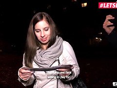 German teen Vanda Angel gets rough fucked on the bus