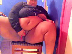 Big boobs, plus-size, fake penis