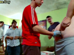 college guy goes gay in voyeur dormitory fraternity