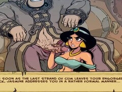 Princess Jasmine giving oral instructions in various languages