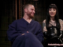 Bondage sadomaso, Bizzarro, Brunetta, Vibratore, Dominazione, Fetish, Dolore, Dildo indossabile