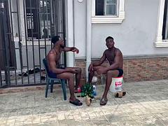 Leie, Grosser schwanz, Blasen, Schwul, Handjob, Hardcore, Muskel, Flotter dreier