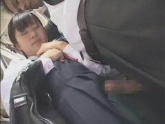 Horny Japanese model Mizuki Akiyama, Hina Umehara, Anna Mutsumi in Amazing Bus JAV video