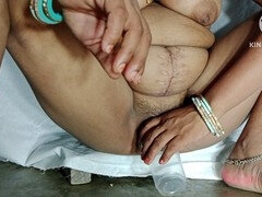 Indian girl drinks oman sarab in public toilets with an old man