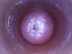 Kira with Internal Slit Camera Showing Us the Insides of Her Vagina