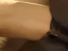 Black Bitch Begs for White Cum