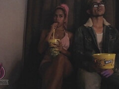 Stor kukk, Kukk suging, Kino, Sæd i munnen, Utendørs, Offentlig