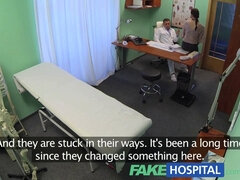 Watch this dirty doctor spy on a hot Czech saleswoman in a hospital bed