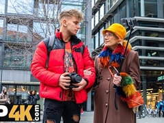 18, Cougar, Tjekkisk, Bakfra, Hd, Moden, Utendørs, Suging