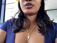 Verga grande, Tetas grandes, Negro, Ébano, Divertido, Masturbación, Público, Solo