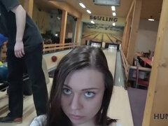Watch as 18-year-old Czech girl Cocu earns money for a hot POV blowjob with her chatty friend
