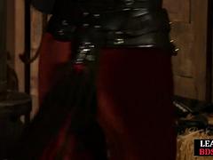 Lezdom mistress petplay with sub