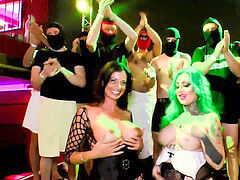 Creampie, Sperma v puse, Gangbang, Německé, Orgie, Párty, Vyhublá, Teenka