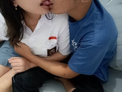 Amatör, Asiatisk, Avsugning, Par, Sperma shot, Indonesisk, Naturliga tuttar, Fitta