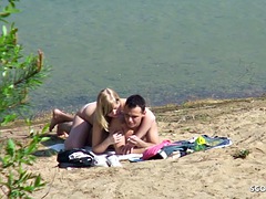 Real teen couple german beach voyeur fuck stranger