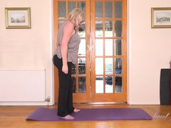 Nude granny yoga unbelievable solo scene