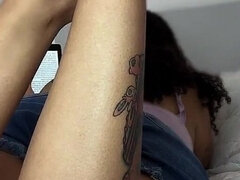 Enthousiasteling, Grote kont, Scheten, Voeten fetish, Latijnse vrouw, Alleen