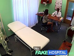 Sexy Brunette Teen begs for medical attention & gets her itches solved