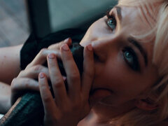 Blonde, Éjaculer dans la bouche, Poilue, Hard, Interracial, Léchez, Monstre, Chatte