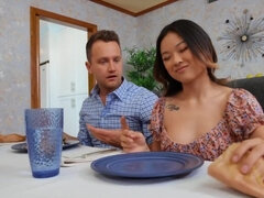 Aziatisch, Chinees, Sperma in gezicht, Tepels, Tiener