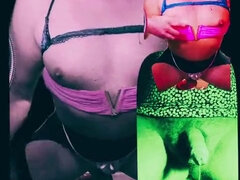 Anal, Grosse bite, Compilation, Travestis, Tir de sperme, Lingerie, Solo, Nénés