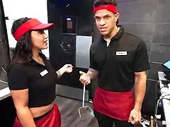 Grote kont, Pijpbeurt, Sperma shot, Sperma in gezicht, Hd, Latijnse vrouw, Doordringend, Realiteit