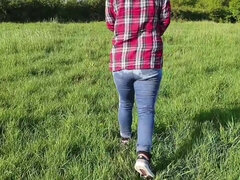 Accident, Amateur, Blonde, Voiture, Fétiche, Jeans, Public, Mouillée