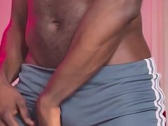 아프리카인, 아마추어, 흑인, 영국인, 집에서 만든, 나일론, 음경, 혼자