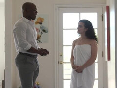 Enthousiasteling, Zwart, Pijpbeurt, Diep in de keel, Lul, Interraciaal, Likken, Masseren