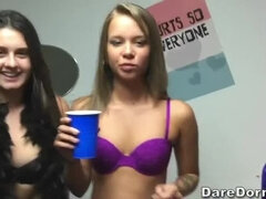 Cul, Brunette brune, Collège université, Dortoir, Groupe, Naturelle, Rasée, Adolescente